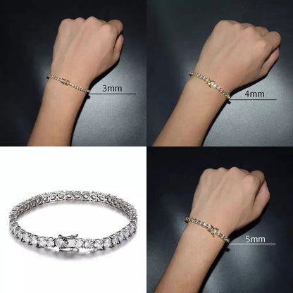 Unisex Cubic Zircon Bracelet