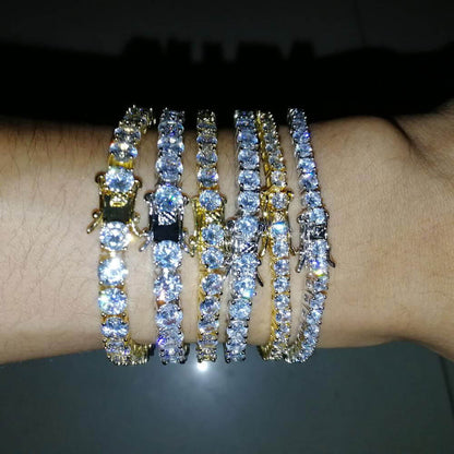 Unisex Cubic Zircon Bracelet