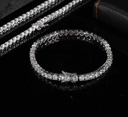 Unisex Cubic Zircon Bracelet
