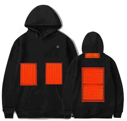 Unisex Hoodie with Heating Function and Temperature Control