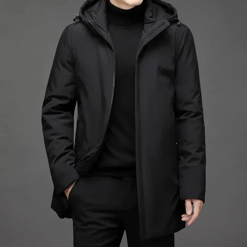 Unisex Jacket With Slim Fit and Water-repellent Finish