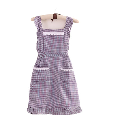 Unisex Kitchen Apron Checkered Style