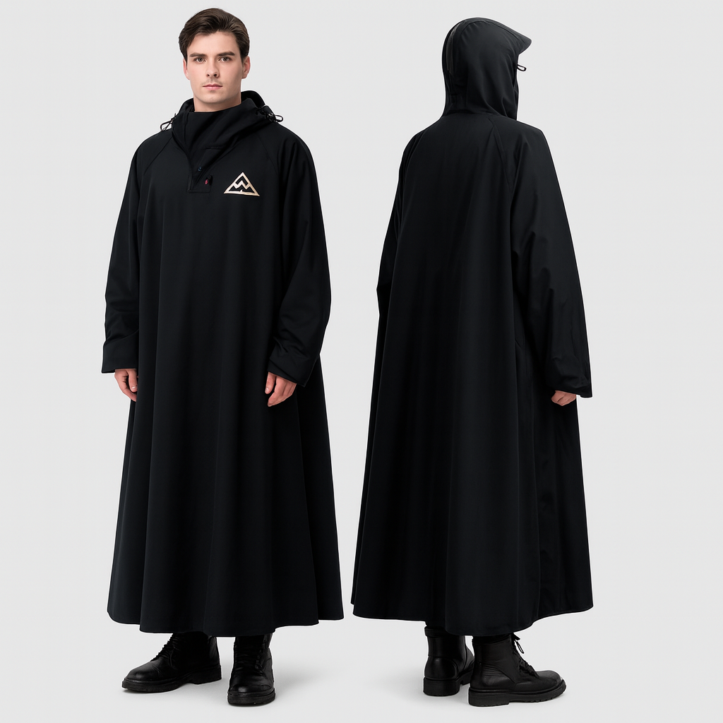 Unisex Rain Poncho Long Waterproof Oxford For Cycling And Outdoor Sports