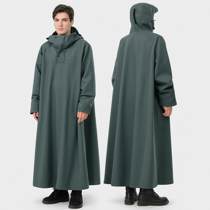 Unisex Rain Poncho Long Waterproof Oxford For Cycling And Outdoor Sports