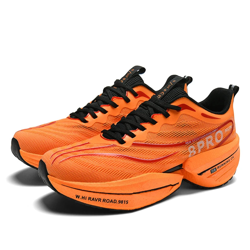Unisex Running Shoes Breathable Mesh Carbon Plate for Long Distance Running