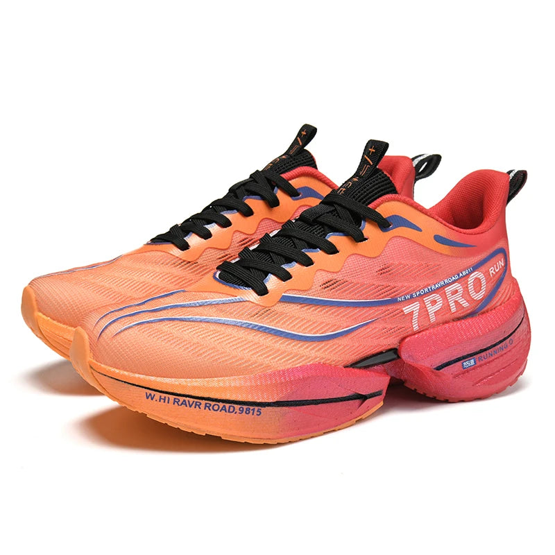 Unisex Running Shoes Breathable Mesh Carbon Plate for Long Distance Running
