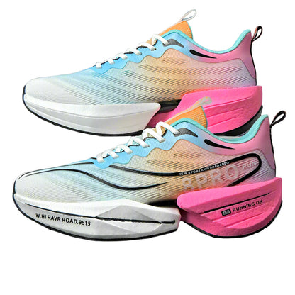Unisex Running Shoes Breathable Mesh Carbon Plate for Long Distance Running