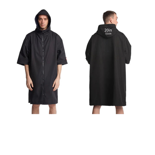 Unisex Waterproof Cape Short Sleeves