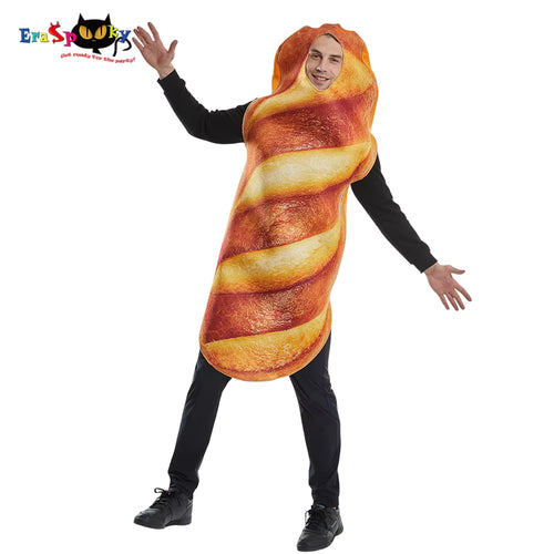 Unisex Baguette Costume Tunic for Adults Fun Festive Wear 0