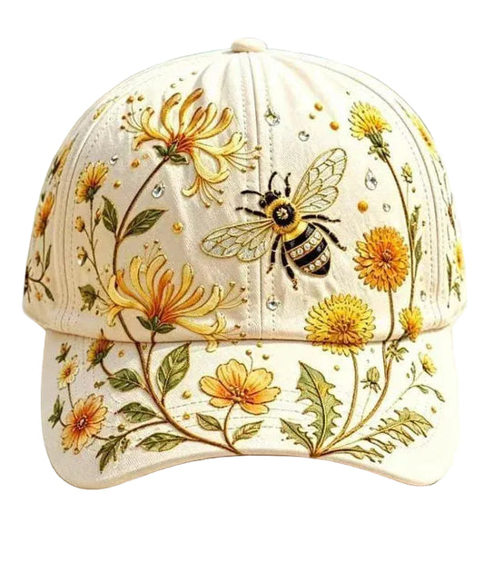 Unisex Baseball Cap Bee Honey Picking Theme Casual Style 0