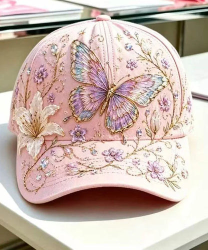 Unisex Baseball Cap Butterfly Print Casual Style 1