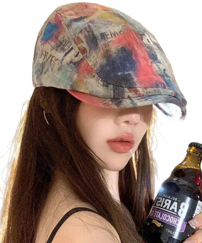 Unisex Breton Hat Graffiti Style 0