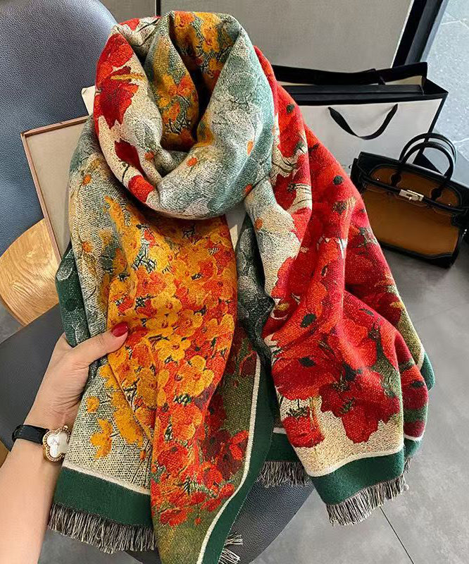 Unisex Double-Sided Printed Scarf Thick Style 2