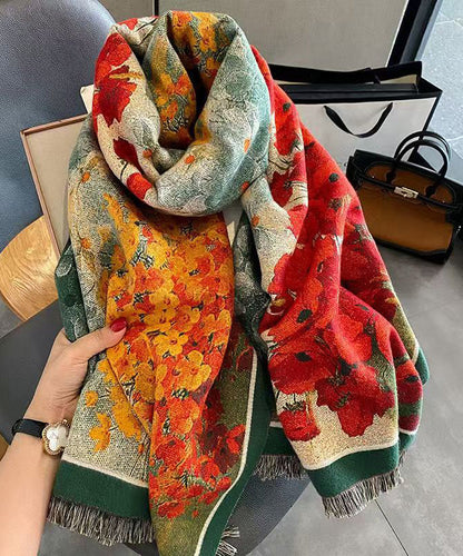 Unisex Double-Sided Printed Scarf Thick Style 2
