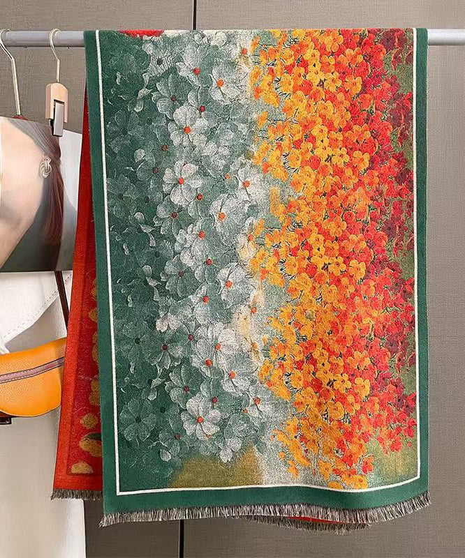 Unisex Double-Sided Printed Scarf Thick Style 3