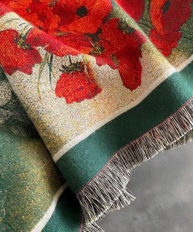 Unisex Double-Sided Printed Scarf Thick Style 4