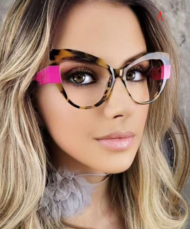 Unisex Full Frame Reading Glasses Color Blocking Style 0
