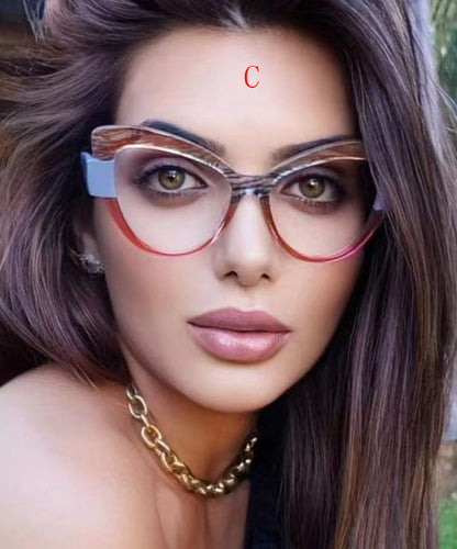 Unisex Full Frame Reading Glasses Color Blocking Style 2