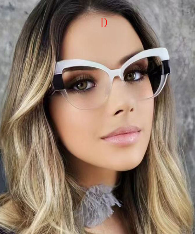 Unisex Full Frame Reading Glasses Color Blocking Style 3