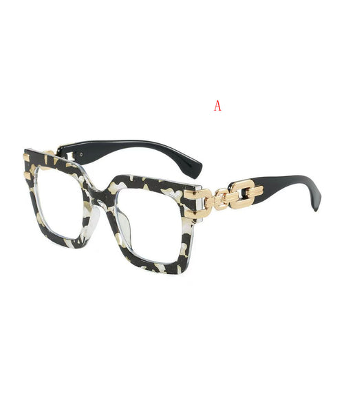 Unisex Full Frame Reading Glasses Large Frame Fashion Print 4