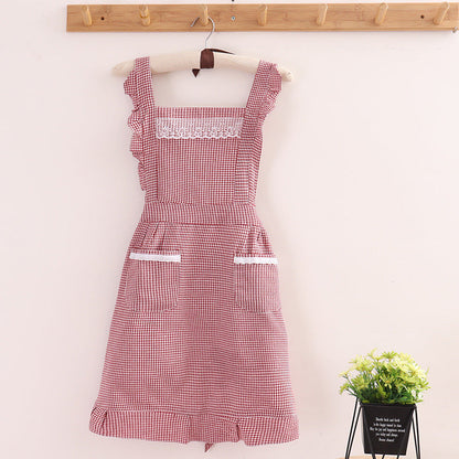 Unisex Kitchen Apron Checkered Style