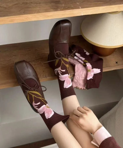 Unisex Mid-Calf Socks Jacquard Style 2