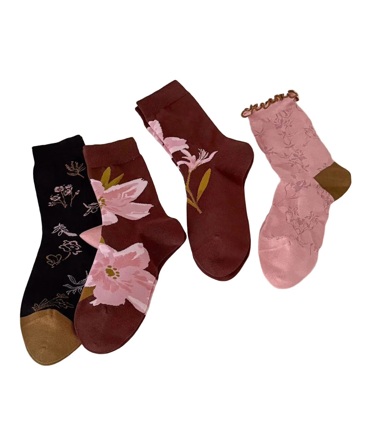 Unisex Mid-Calf Socks Jacquard Style 4