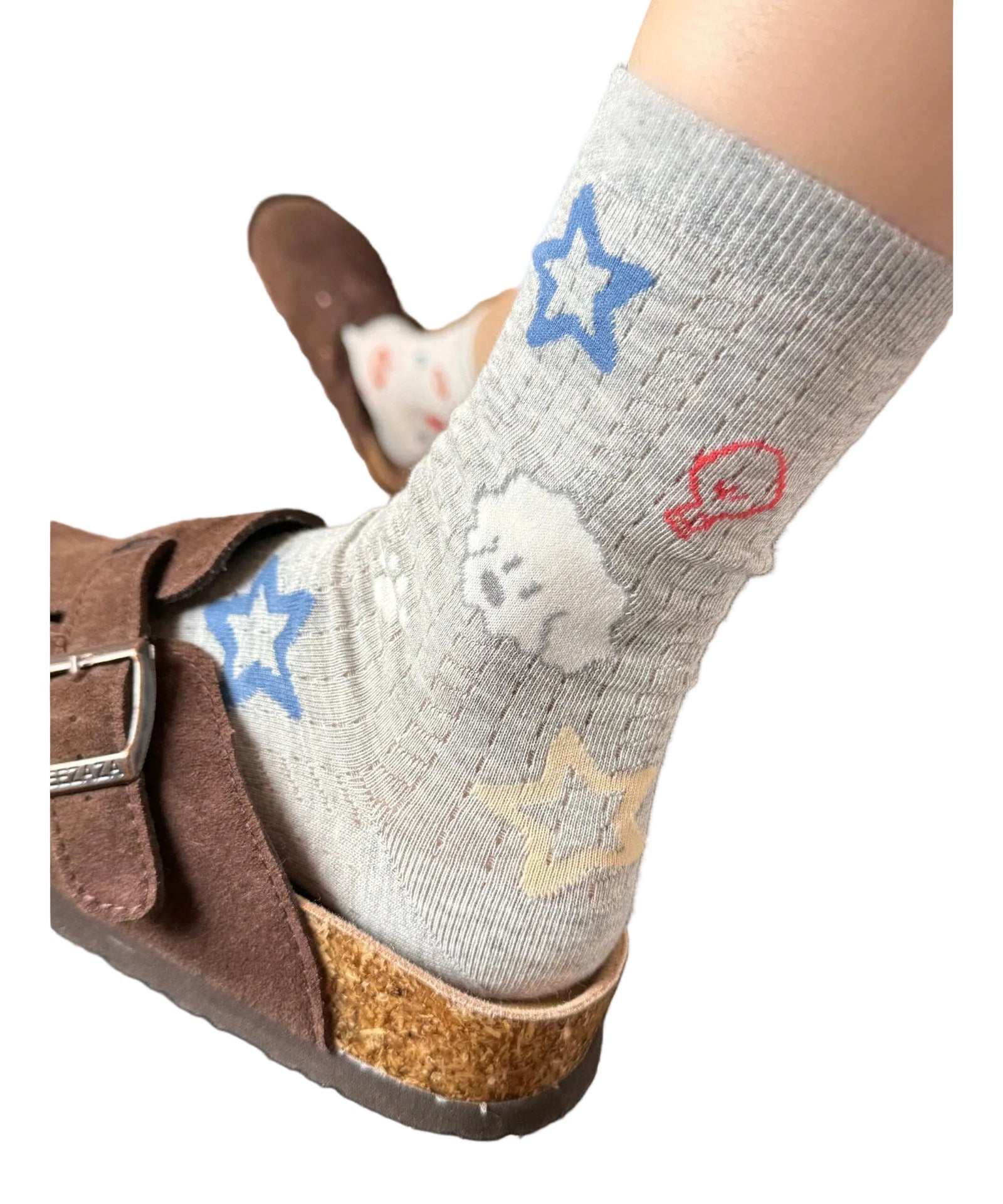 Unisex Mid Calf Socks Jacquard Pattern 2