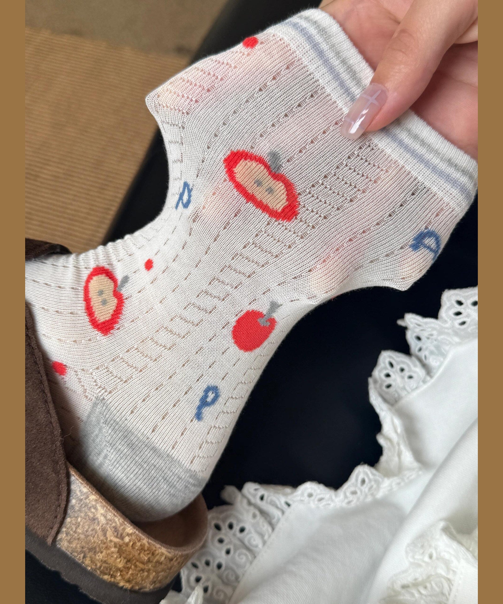 Unisex Mid Calf Socks Jacquard Pattern 3