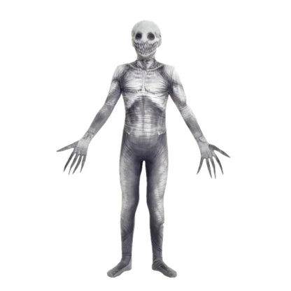 Unisex Skeleton Jumpsuit Halloween Costume 0