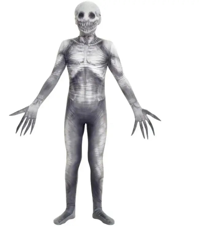 Unisex Skeleton Jumpsuit Halloween Costume 5