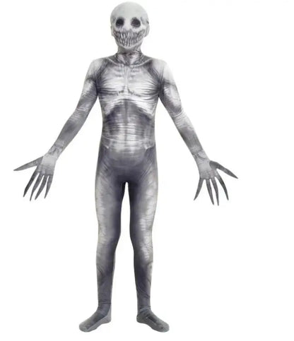Unisex Skeleton Jumpsuit Halloween Costume 5
