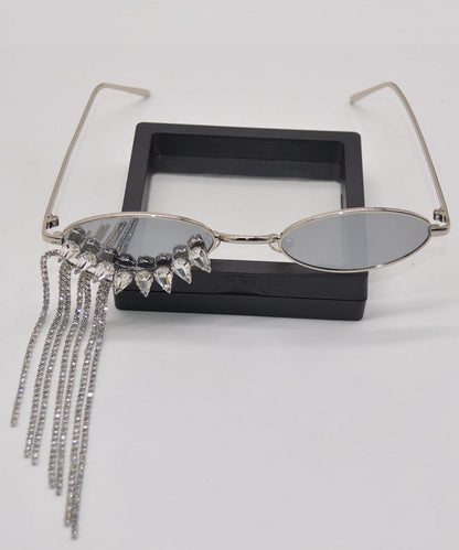 Unisex Sunglasses Tassel Detail Modern Style 0