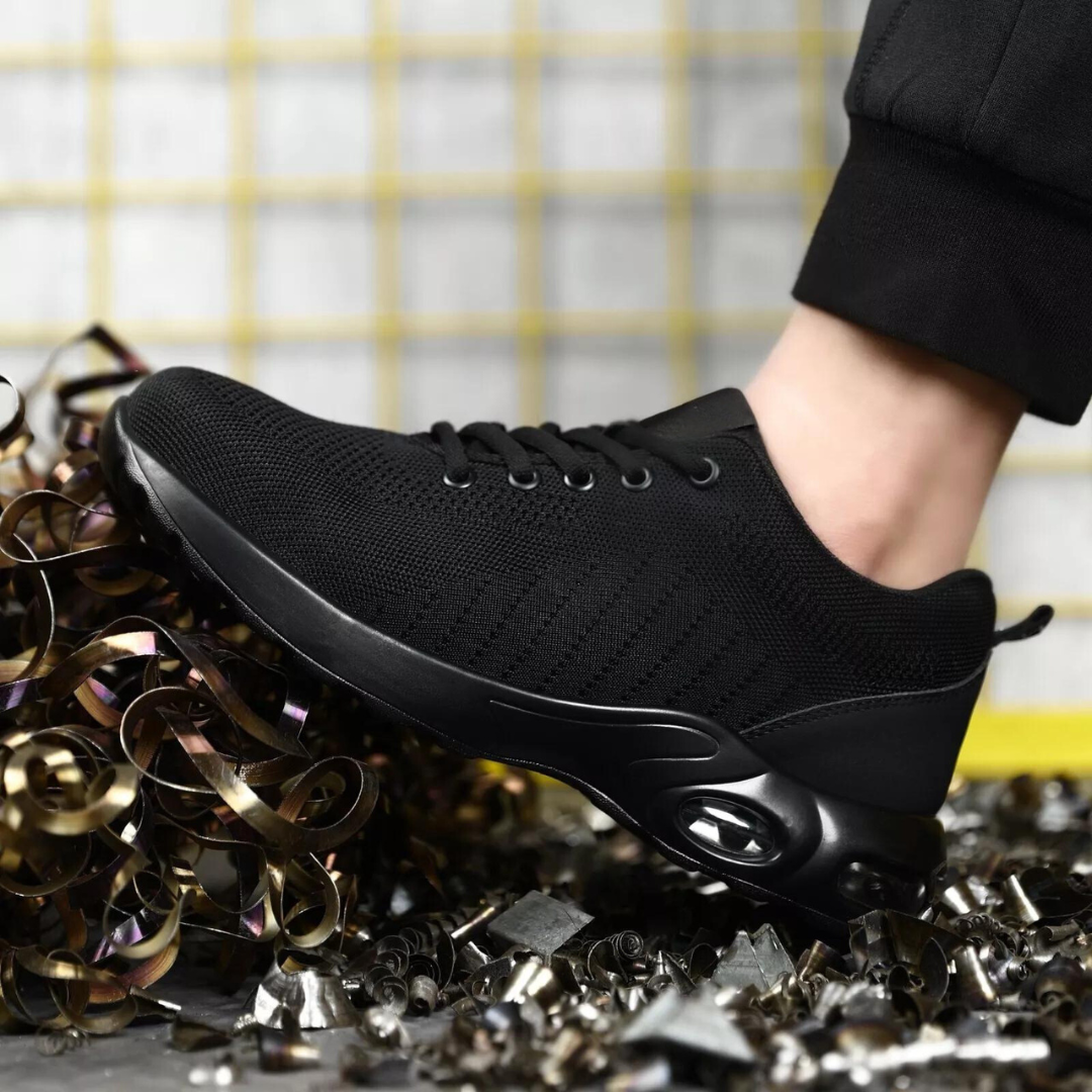 Air cushion safety shoes for men