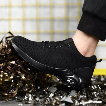 Air cushion safety shoes for men