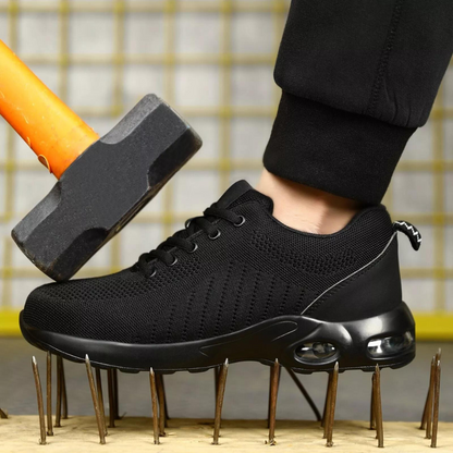 Air cushion safety shoes for men