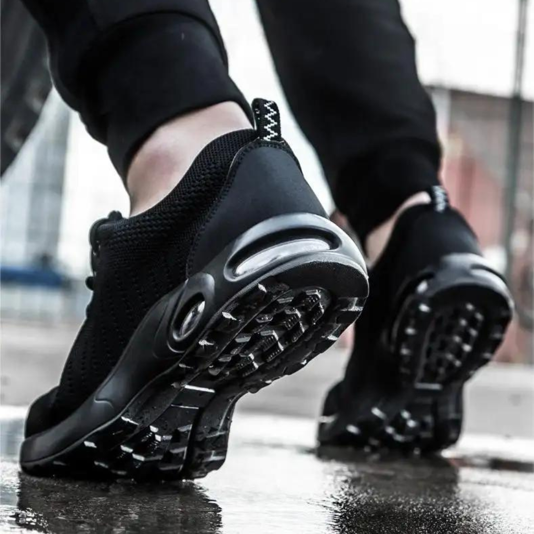 Air cushion safety shoes for men