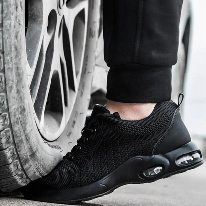 Air cushion safety shoes for men