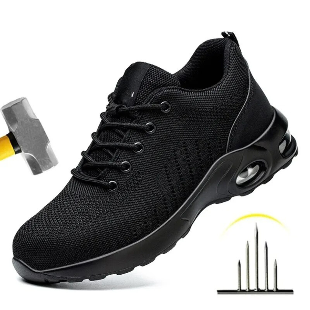 Air cushion safety shoes for men