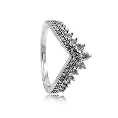 V shape Sterling silver Ring