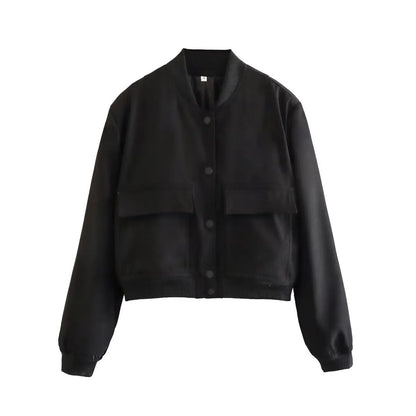 Varsity bomber jacket for women