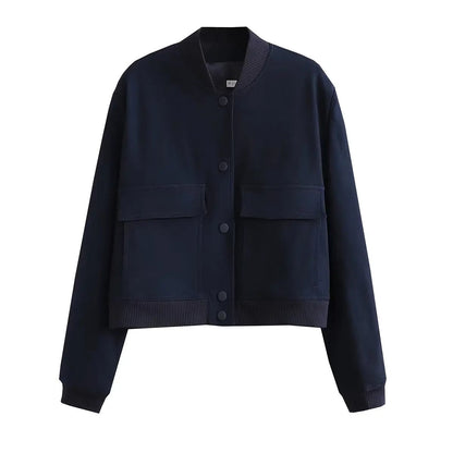 Varsity bomber jacket for women