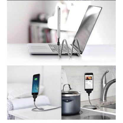 Versatile phone stand charging cable