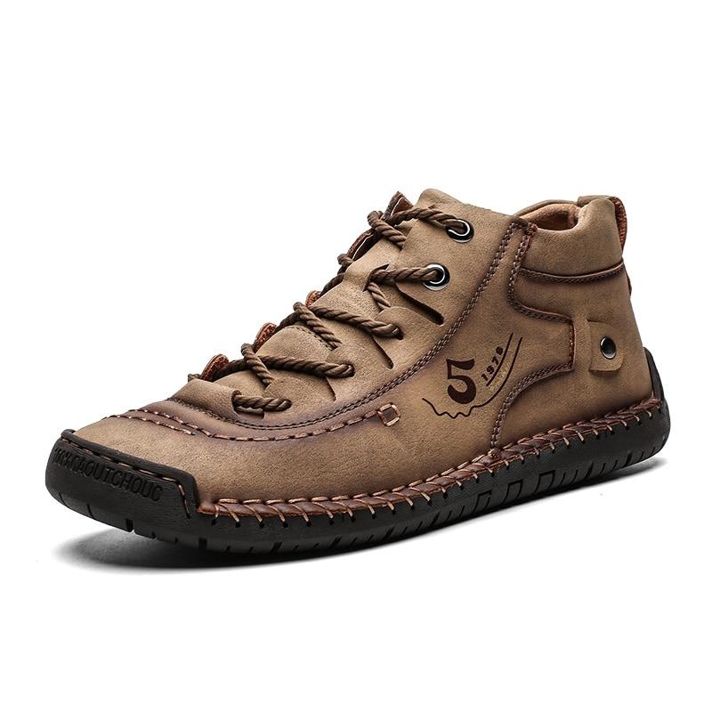 Vintage Leather Style Boots For Men