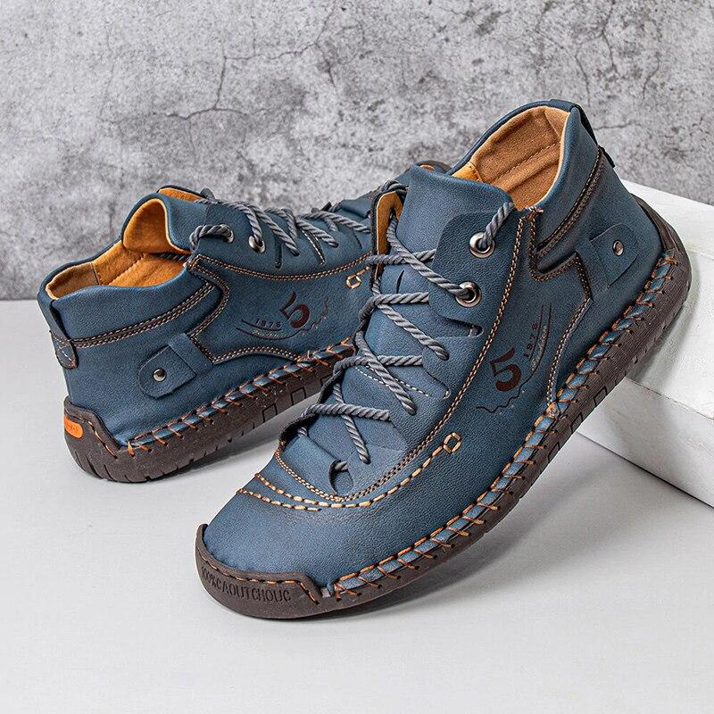 Vintage Leather Style Boots For Men