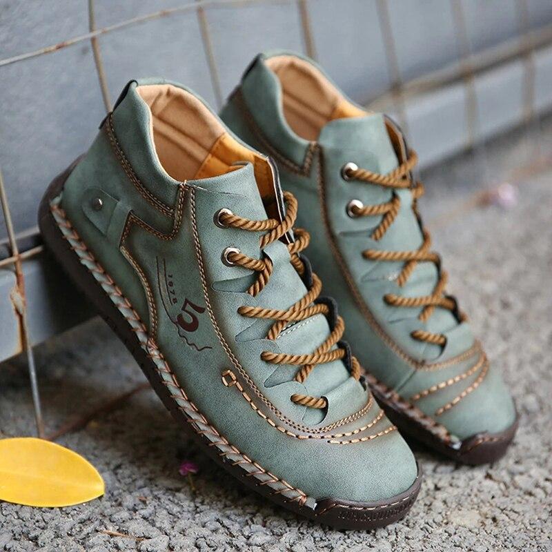 Vintage Leather Style Boots For Men