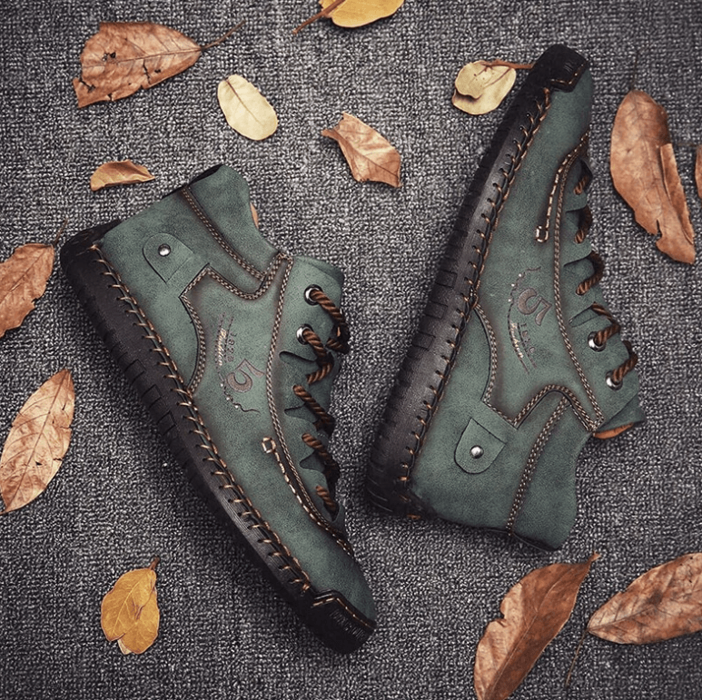 Vintage Leather Style Boots For Men