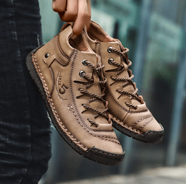 Vintage Leather Style Boots For Men