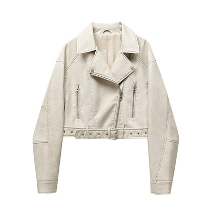 Vintage Leather Style Women's Jacket