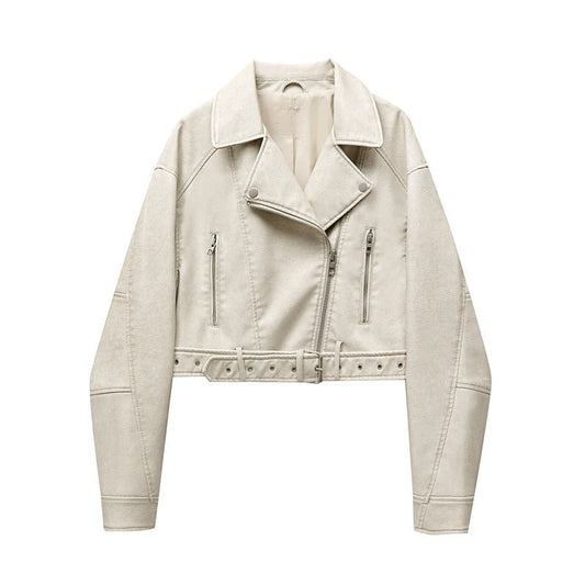 Vintage Leather Style Women's Jacket